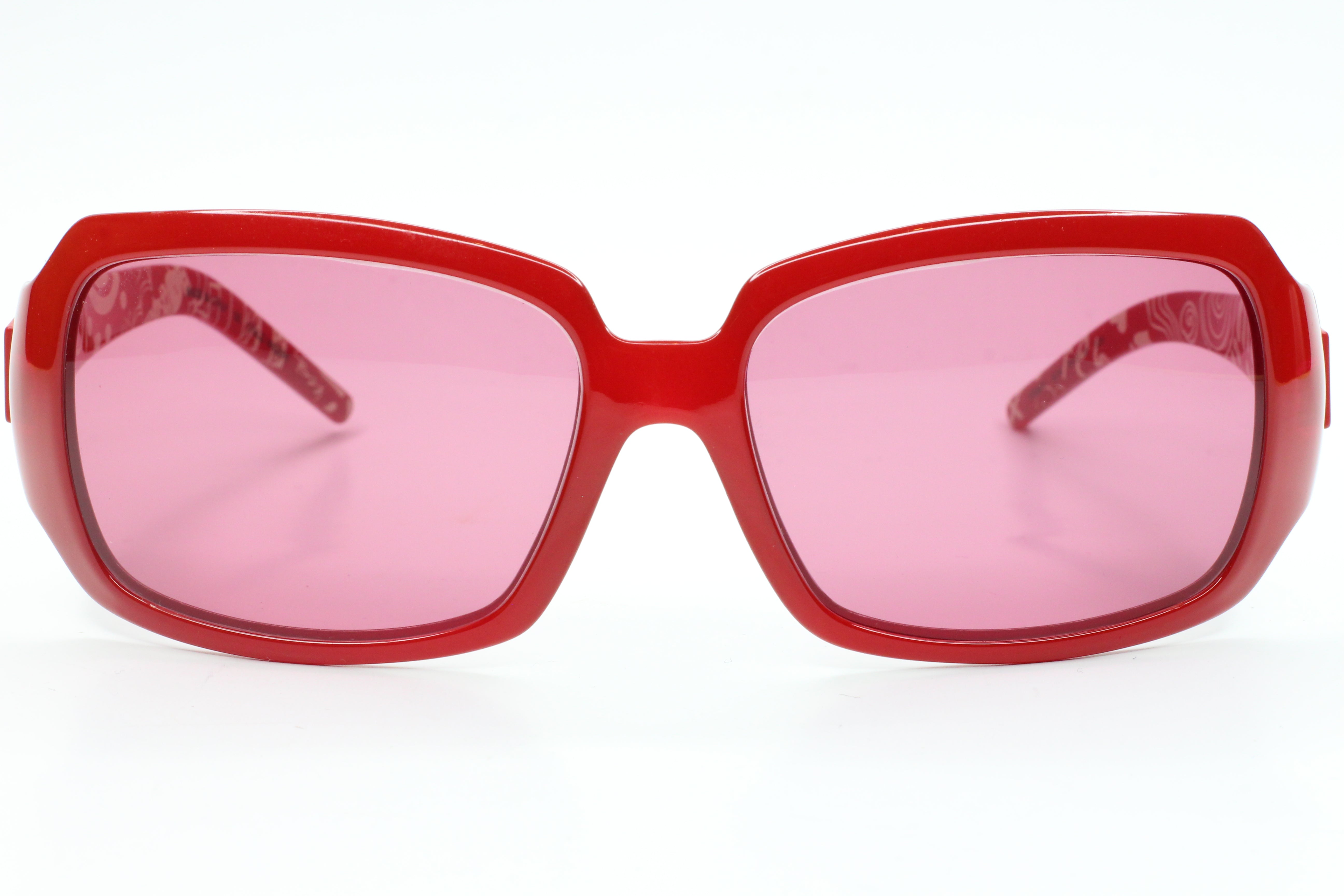 Fendi FS507 624 Red Art Wrap Gradient Designer Italy Sunglasses