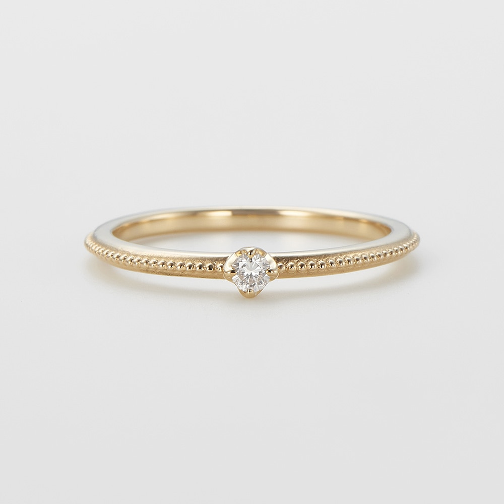 4月誕生石＞K10ダイヤモンドピンキーリング（マザー）｜ピンキーリング