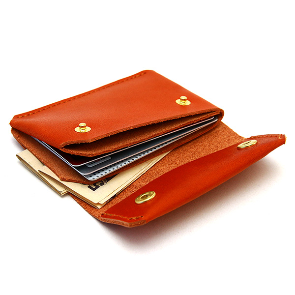 チェストウォレット』(全5色)栃木ヌメ/薄く、コンパクト 胸ポケットに