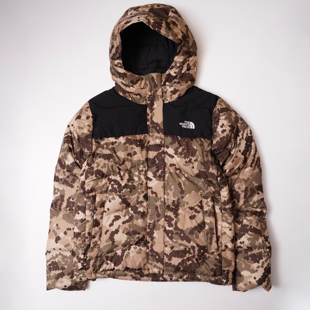 ノースフェイス 迷彩柄 ダウン フーディ THE NORTH FACE CAMOUFLAGE W