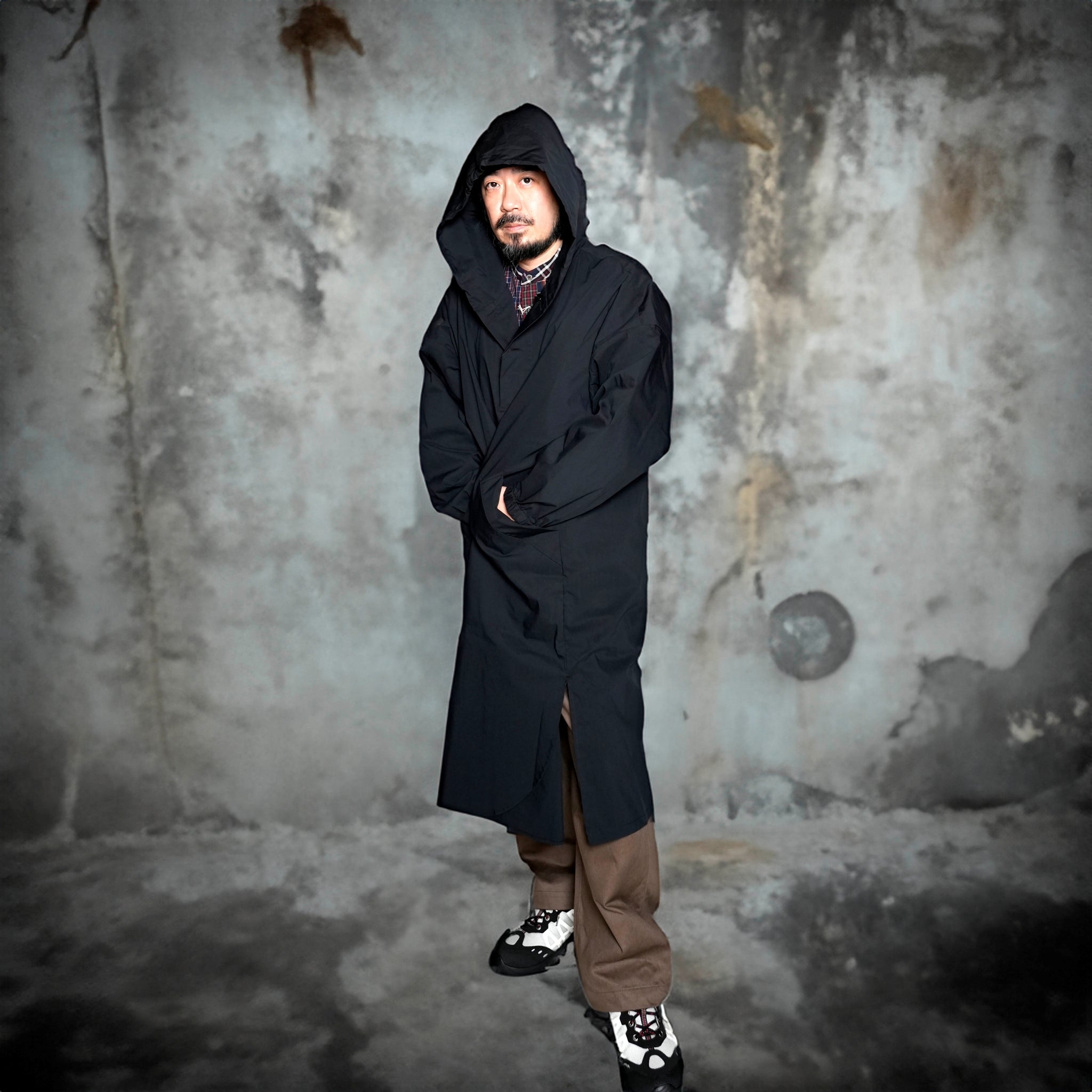 WCO24534 | コットンウエザーフーディーコート | Color:スミクロ【PUB_