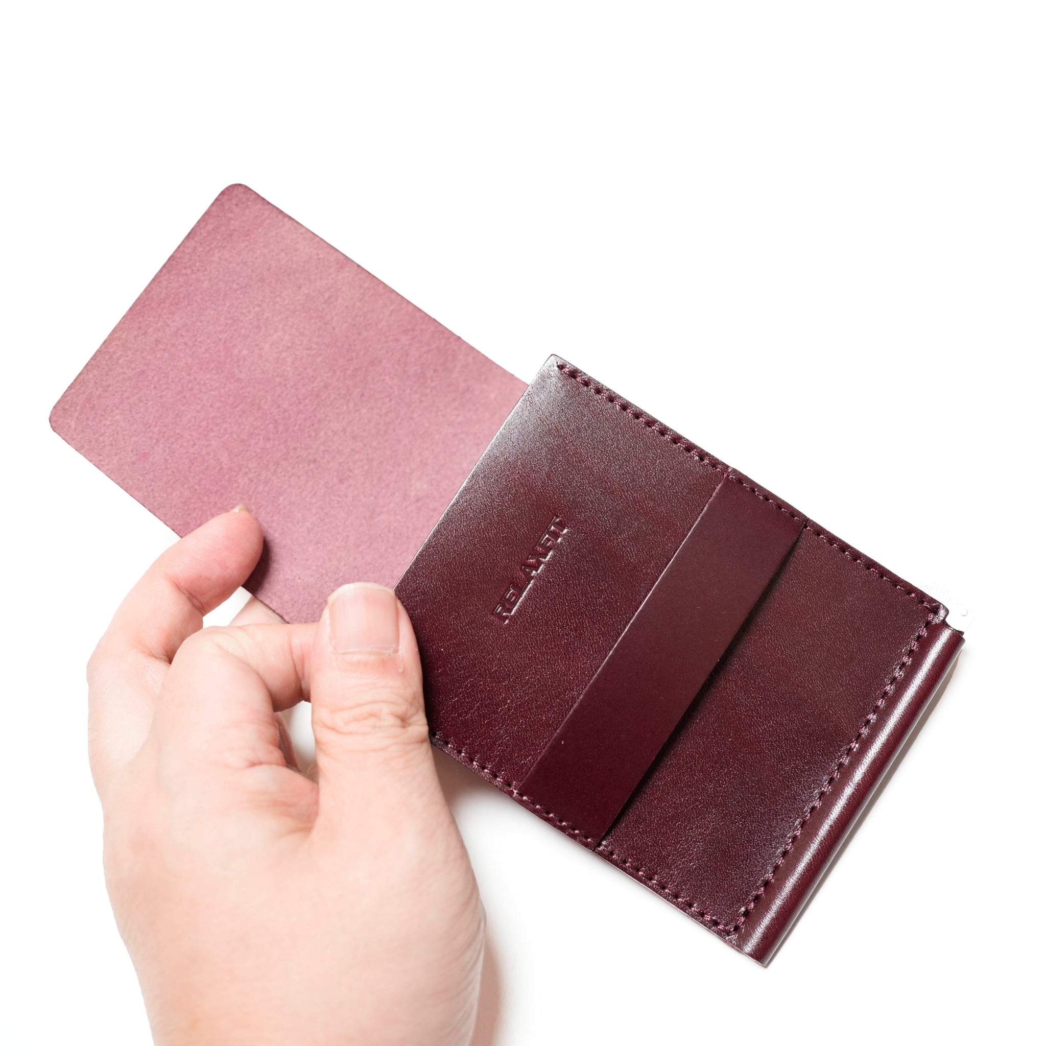 RELAXFIT №19 [Benjamin] Money Clip New Color:Burgundy【RELAX FIT_