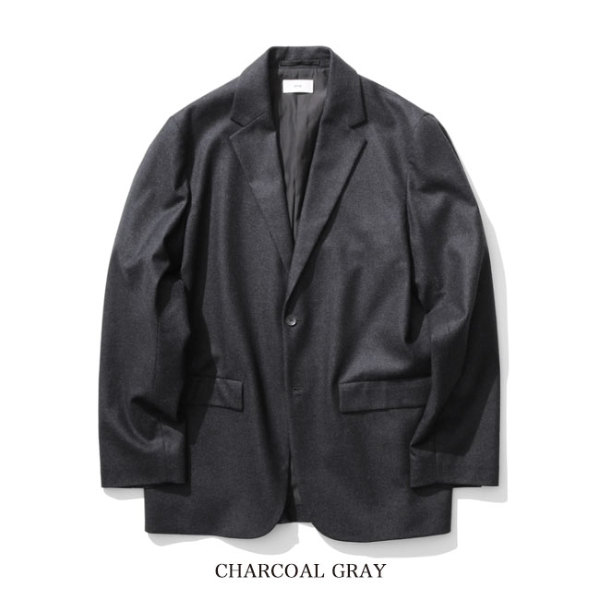 ATON エイトン メリノウール フランネル テーラードジャケット 0900