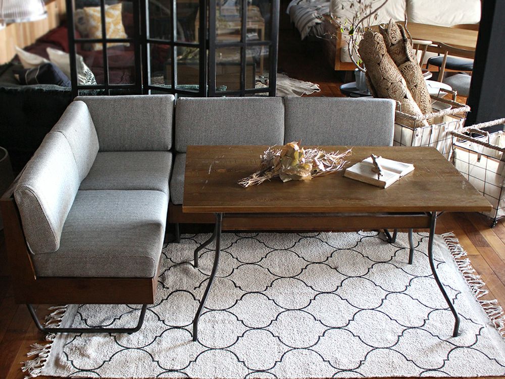 取扱終了][新仕様] ウォーム LD ソファ アームレス ヘリンボーン - a