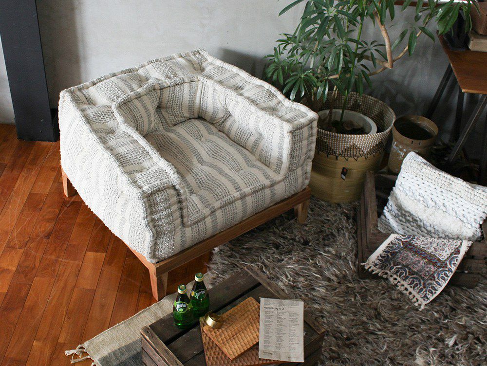 ブロック マルチ ソファ U アーム LPF ベージュ - a.depeche(アデペシュ)