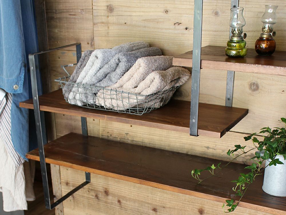 アイアン ウォールシェルフサポート L | 家具・インテリア a.depeche