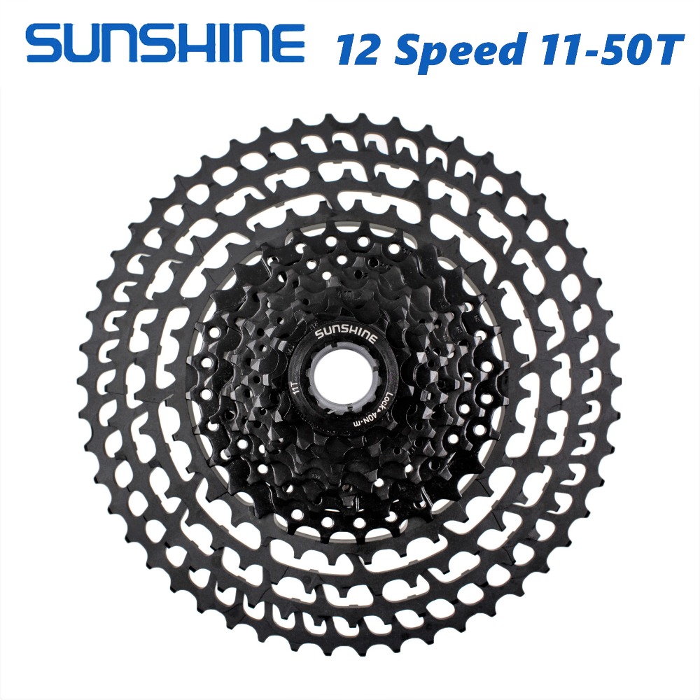 SUNSHINE MTB Bicycle 12 Speed Cassette 11-50T UltraLight 399g For