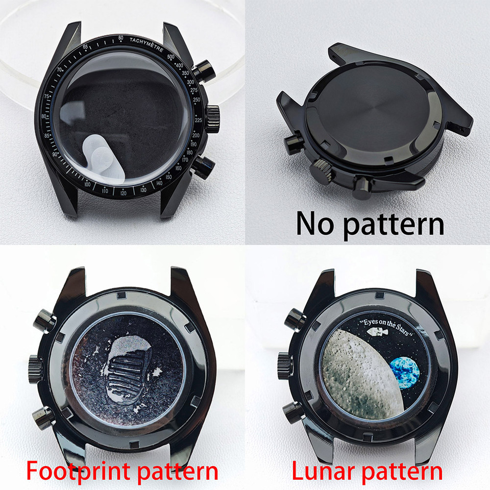 男性用金属ケース,時計ケース20mm,vk63ムーブメントに適合