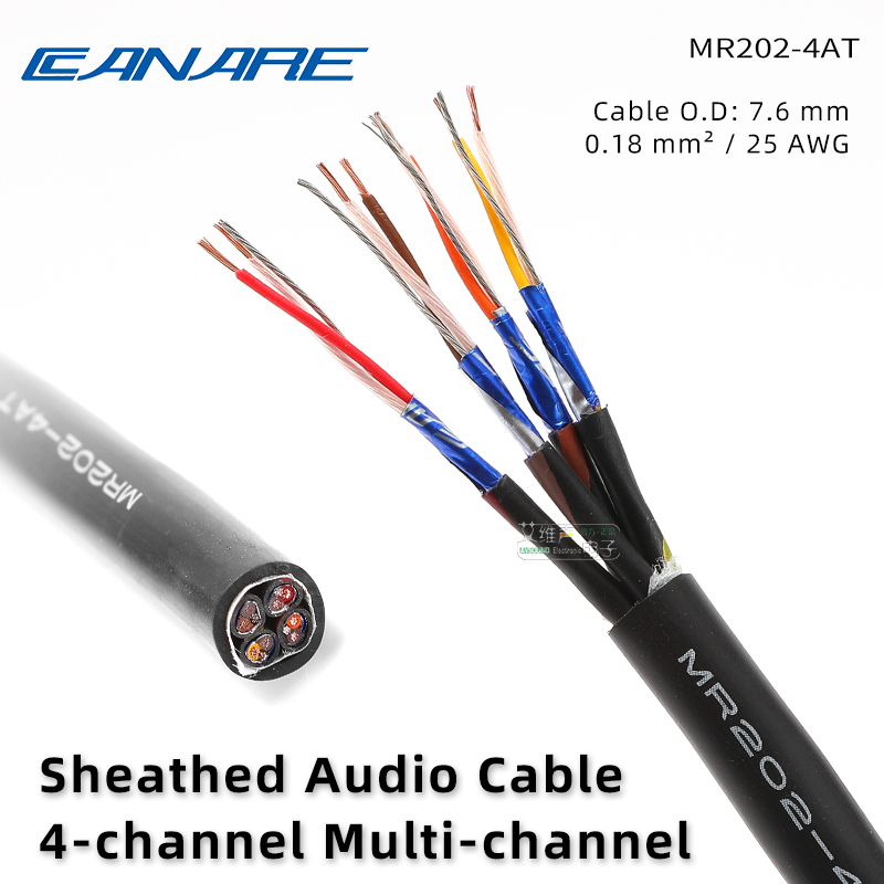 Original CANARE MR202-4AT Multichannel Microphone Cable Recording
