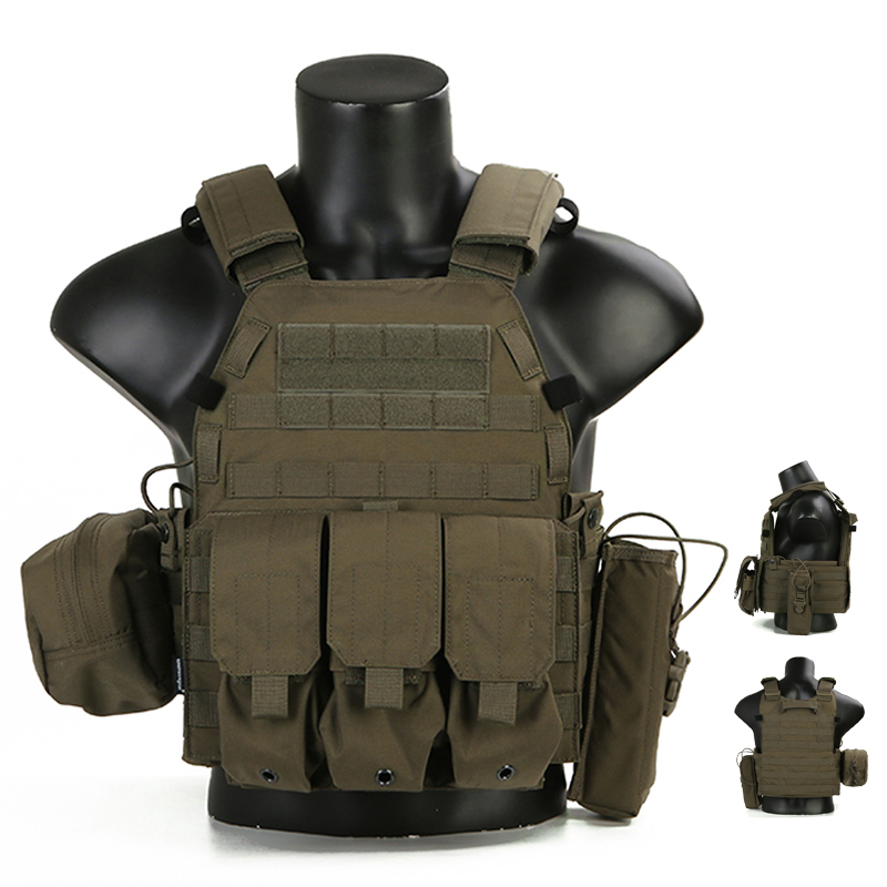 Emersongear For LBT6094A Style Tactical Vest Plate Carrier W/ 3