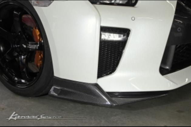 R35 GT-R KansaiSERVICE カーボンフロントリップ / 品揃え多数のエアロ