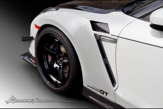 R35 GT-R KansaiSERVICE カーボンフロントリップ / 品揃え多数のエアロ