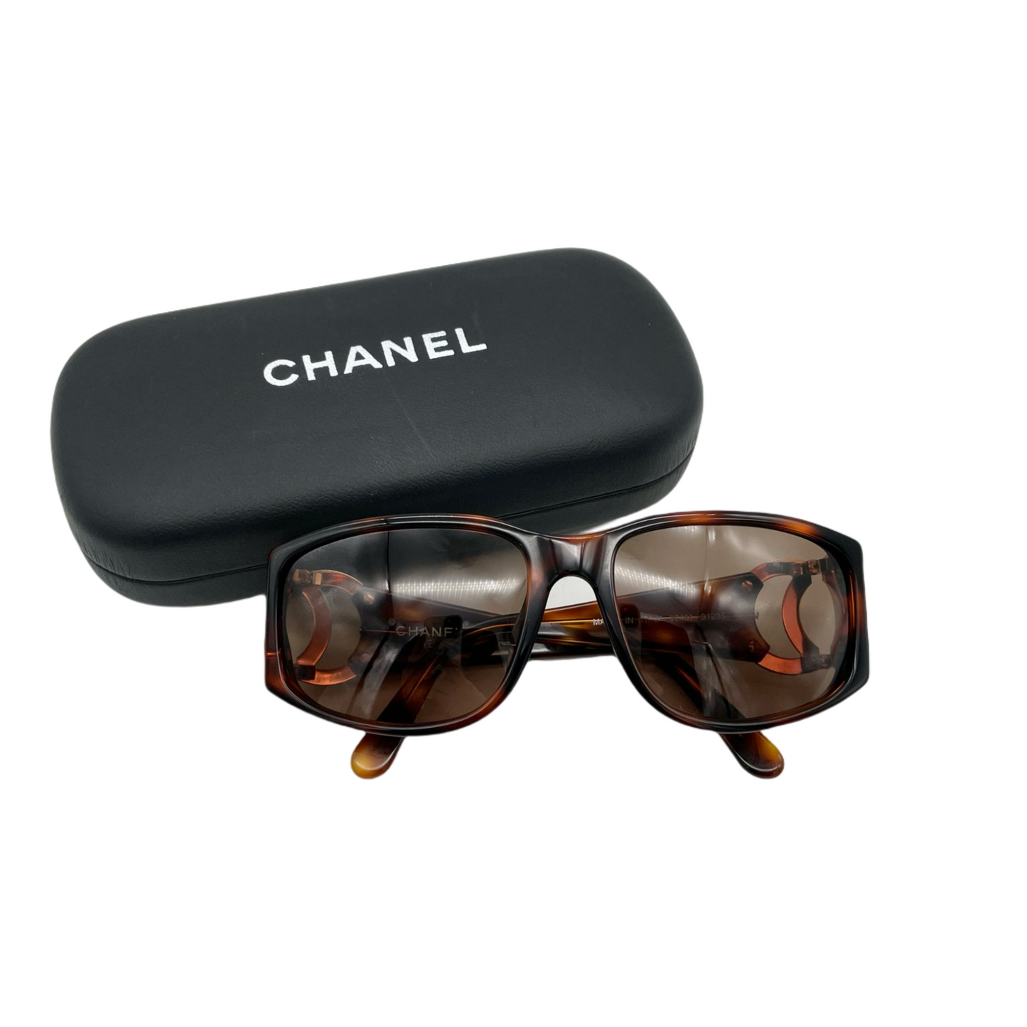 CHANEL Coco Mark Tortoiseshell-Style Sunglasses – Afar Vintage