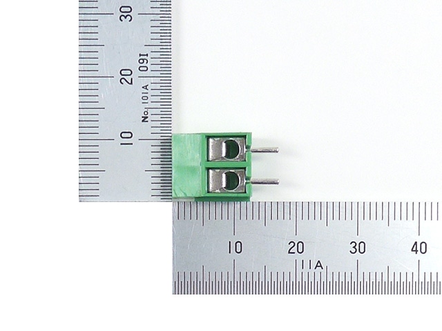 ターミナルブロック 2P 緑: ケーブル・コネクター 秋月電子通商-電子