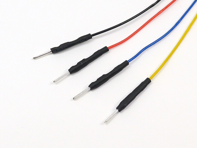 コネクター付コード 4P 黒赤青黄: ケーブル・コネクター 秋月電子通商