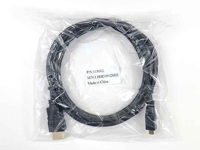 HDMI2.0ケーブル タイプAオス-タイプDオス(micro) 2m: ケーブル