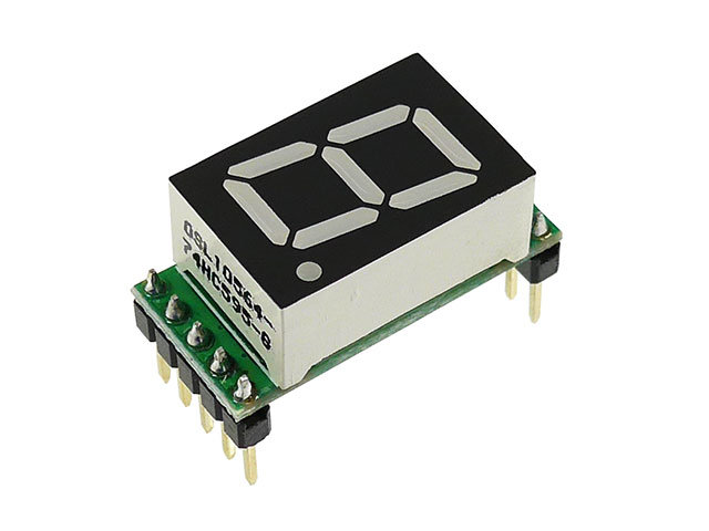 緑色7セグメントLEDシリアルドライバーモジュール 完成品: オプト