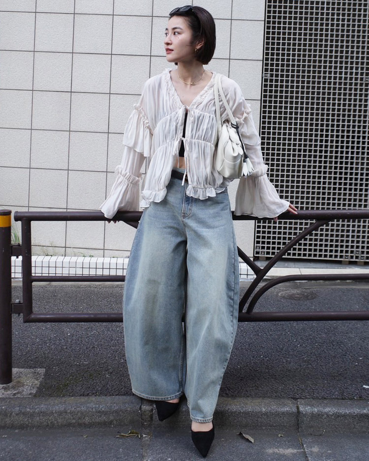 バギートップデニムパンツ | AKTE