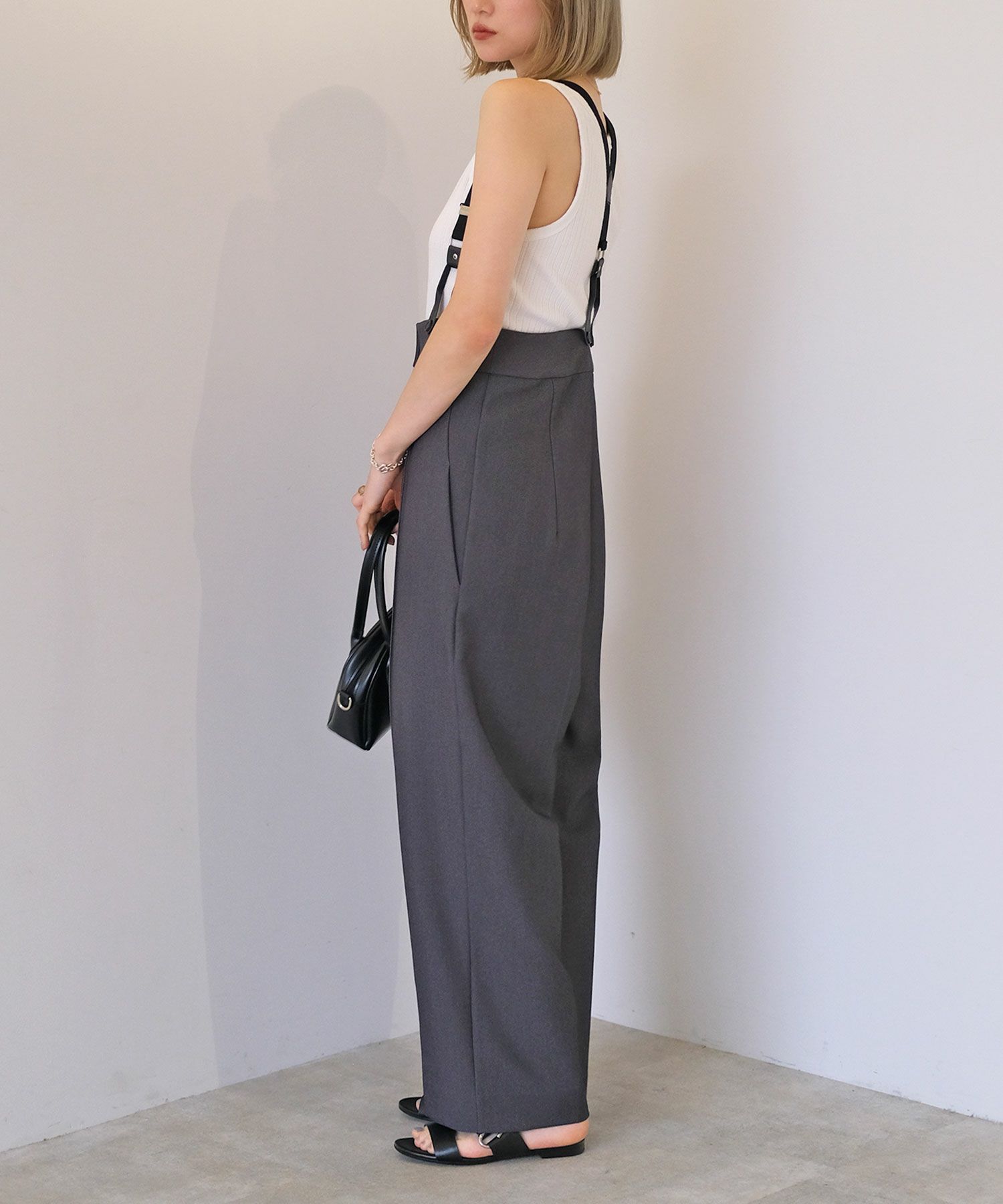 ストラップワイドパンツ | AKTE