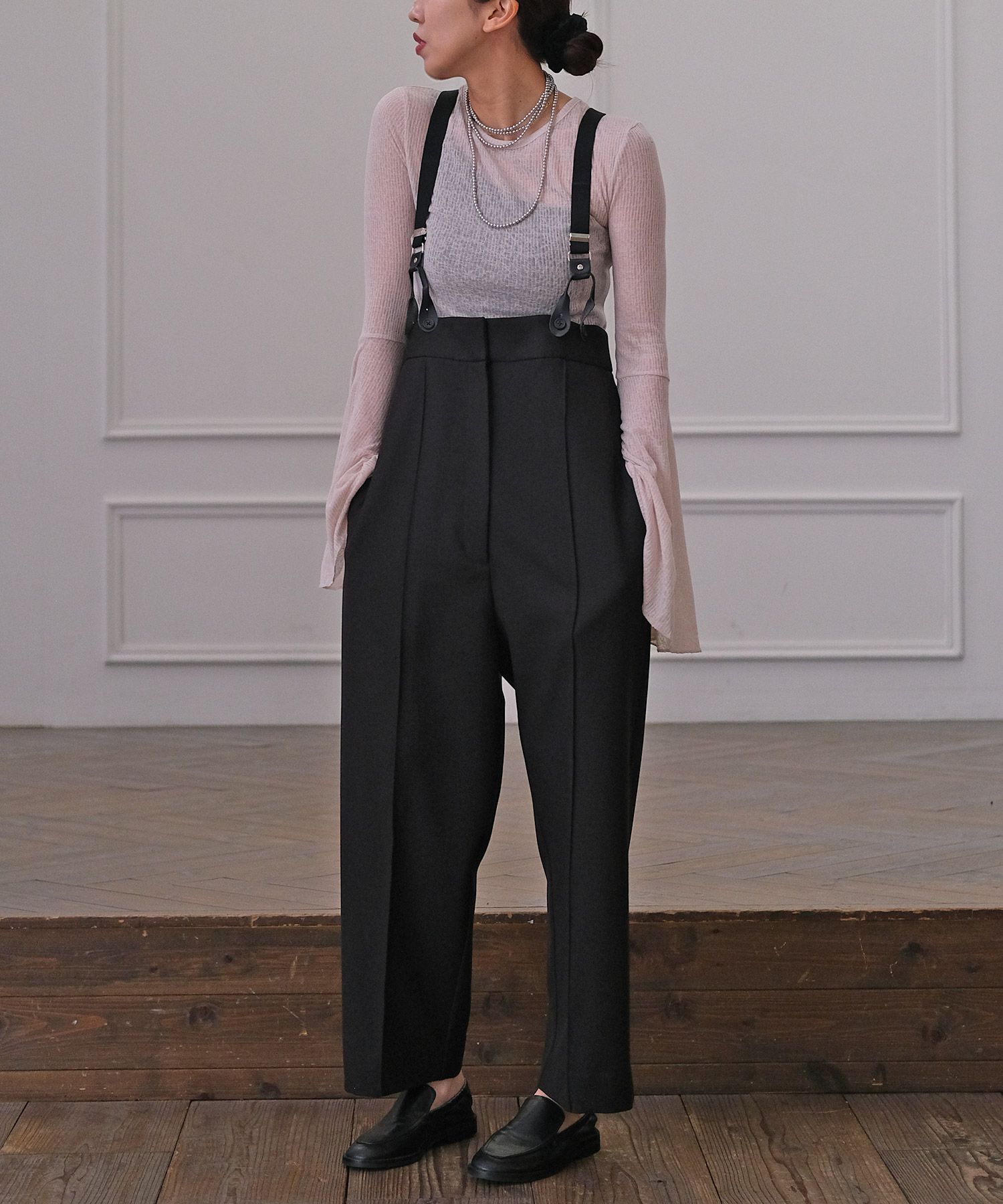 ストラップワイドパンツ | AKTE