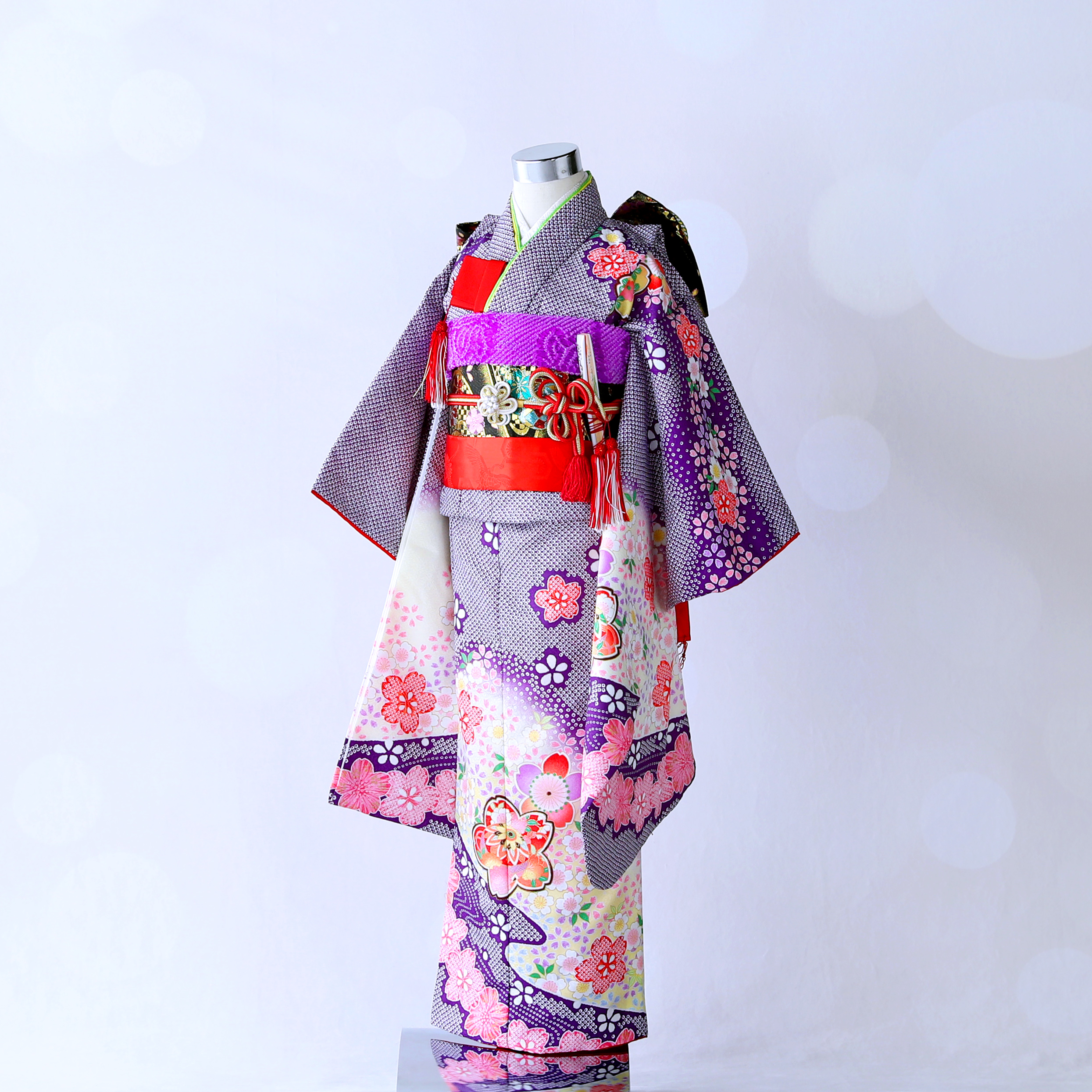 7G-15｜七五三着物｜7歳｜紫色｜衣装レンタルショップAhaha Closet