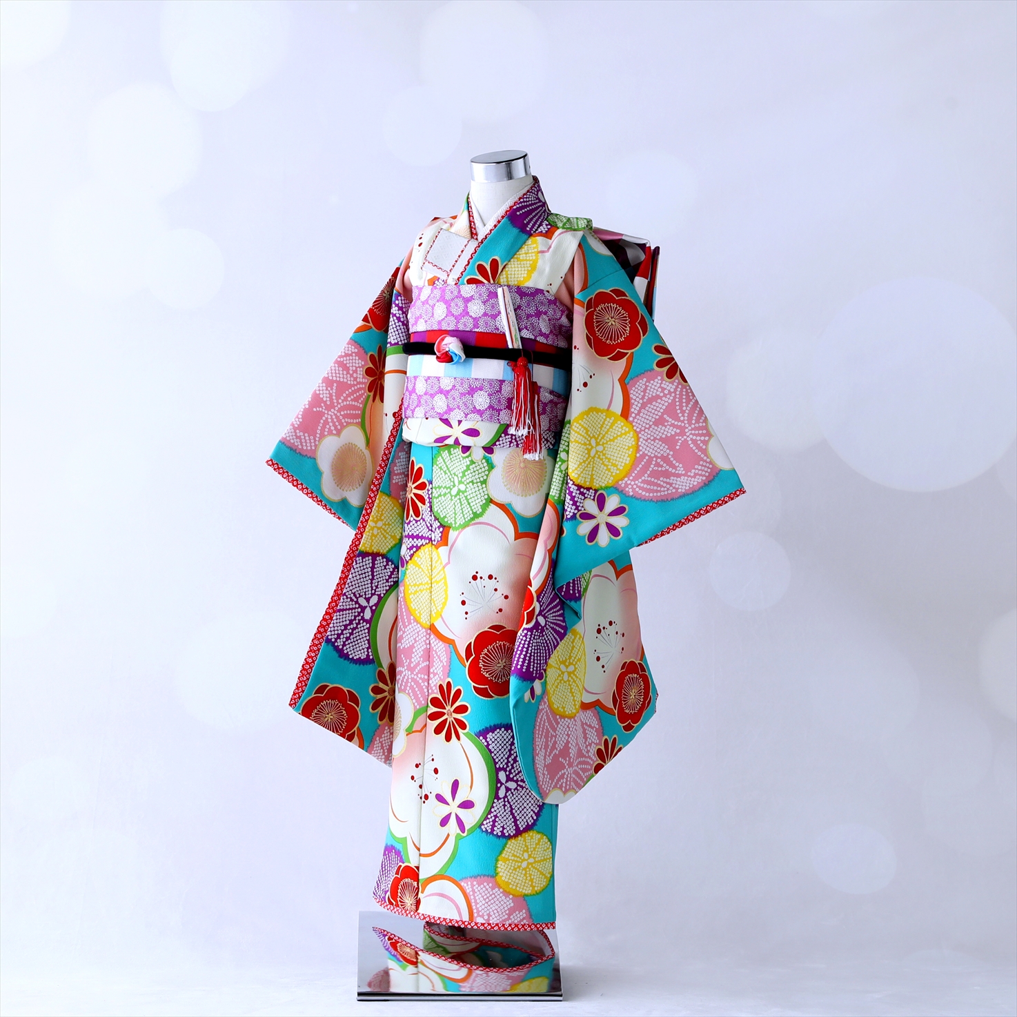 7G-21｜七五三着物｜7歳｜青緑｜衣装レンタルショップAhaha Closet