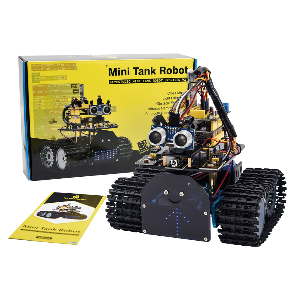 4-4135-01 ミニタンクロボットキット（Arduino用） KS0428 【AXEL