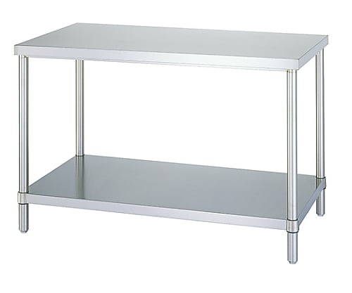 61-0008-82 ステンレス作業台 （SUS304・ベタ棚仕様） 450×450×800 WBN