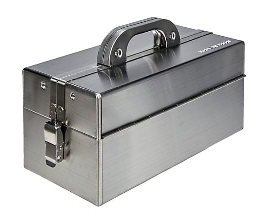 68-0968-31 ステンレス両開きツールボックス 二段式 370x185x215mm