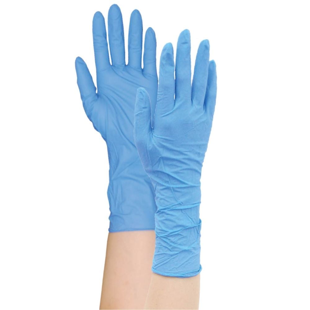 7-3102-01 タケトラ ニトリル手袋ロングSS 100枚入 075841 【AXEL