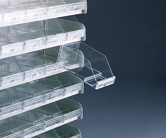 8-3941-01 MDS調剤台[トレー] オープントレー 透明 98×195×80mm 78828