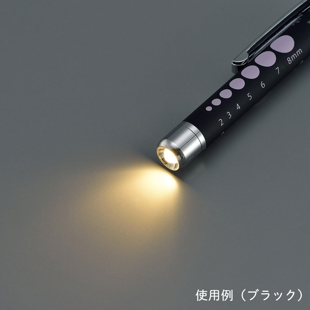 8-9555-02 ラバー調ソフトLEDペンライト（ロング） ピンク 【AXEL