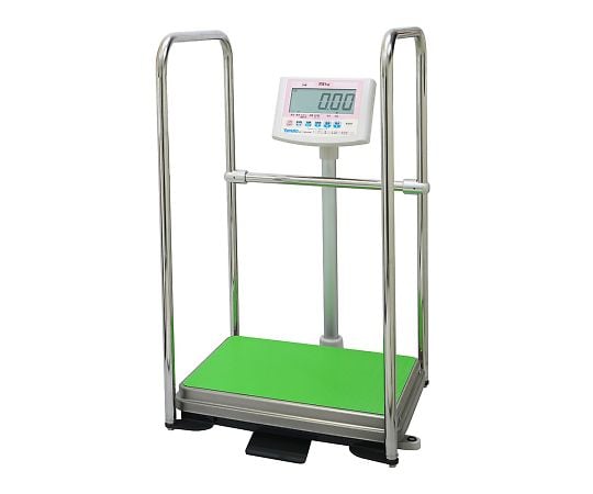 0-3406-42 デジタル体重計[検定付]手すり付 DP-7800PW-T 【AXEL】 アズワン