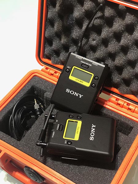 PELICANケースにSONY UWP-D11（ワイヤレスマイクロホンパッケージ