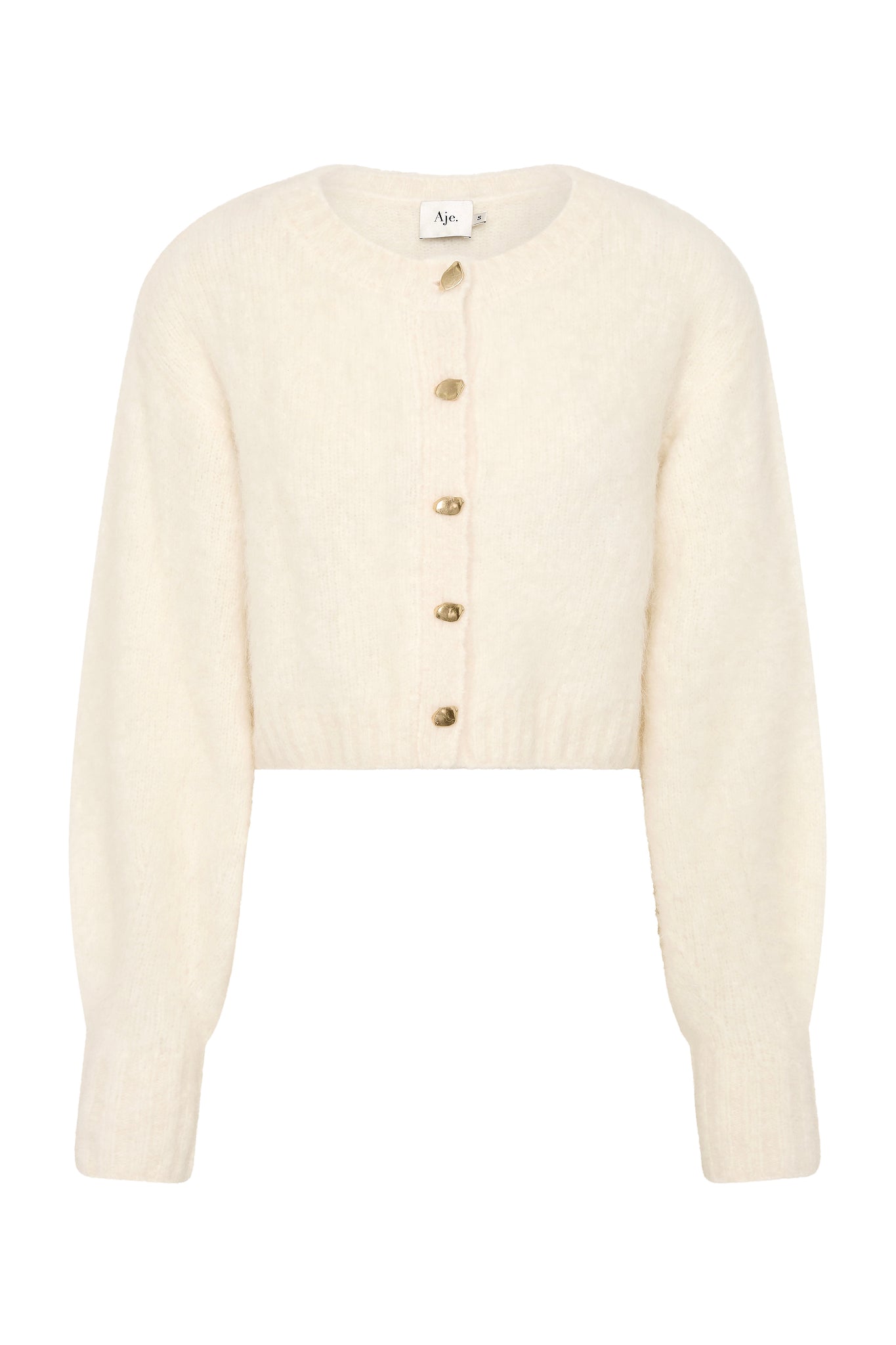 Celine Fluffy Cardigan | Ivory | Aje – Aje ROW