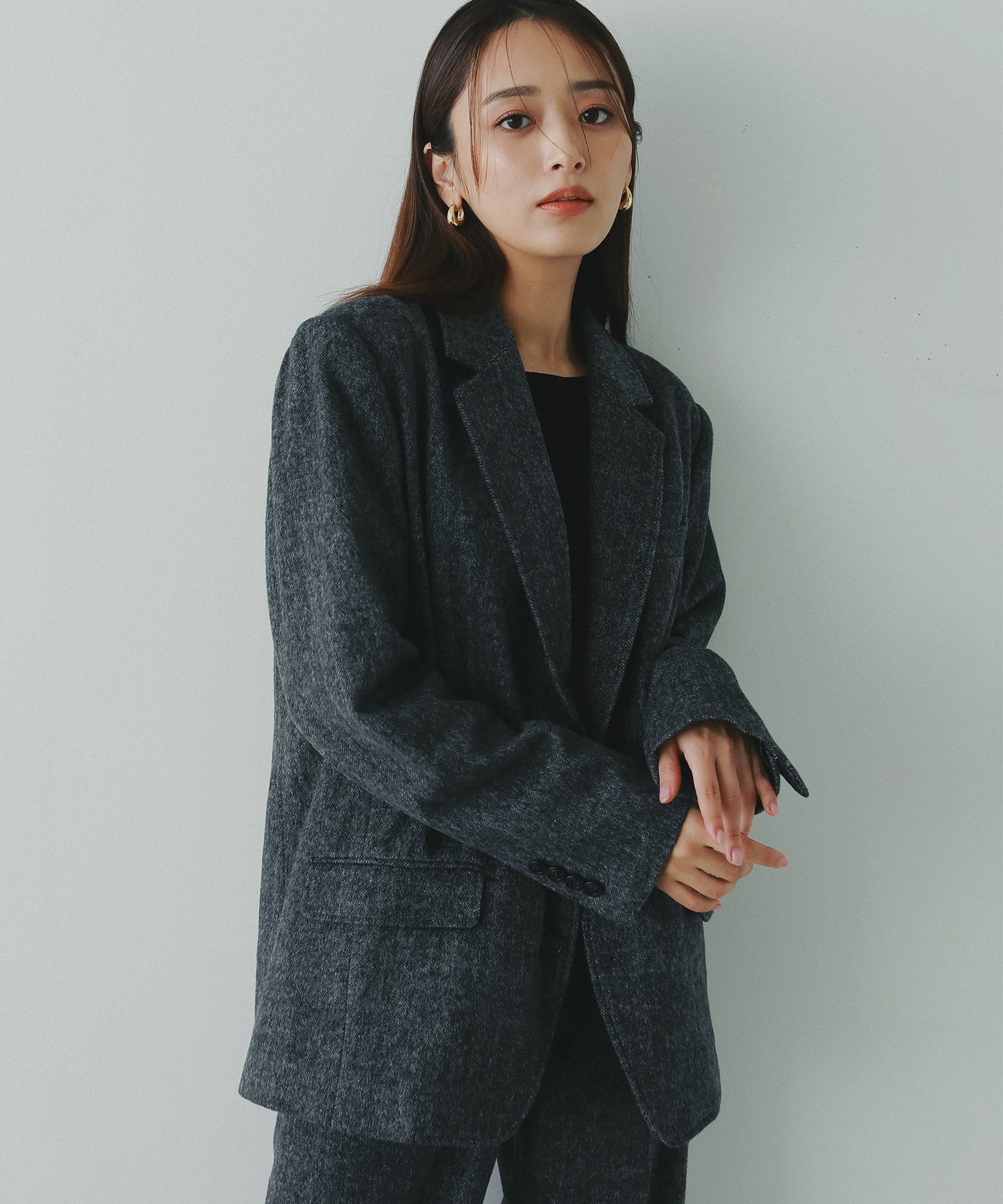 ヘリンボーンウールツイードジャケット｜AJUGA.（アジュガ）公式通販サイト