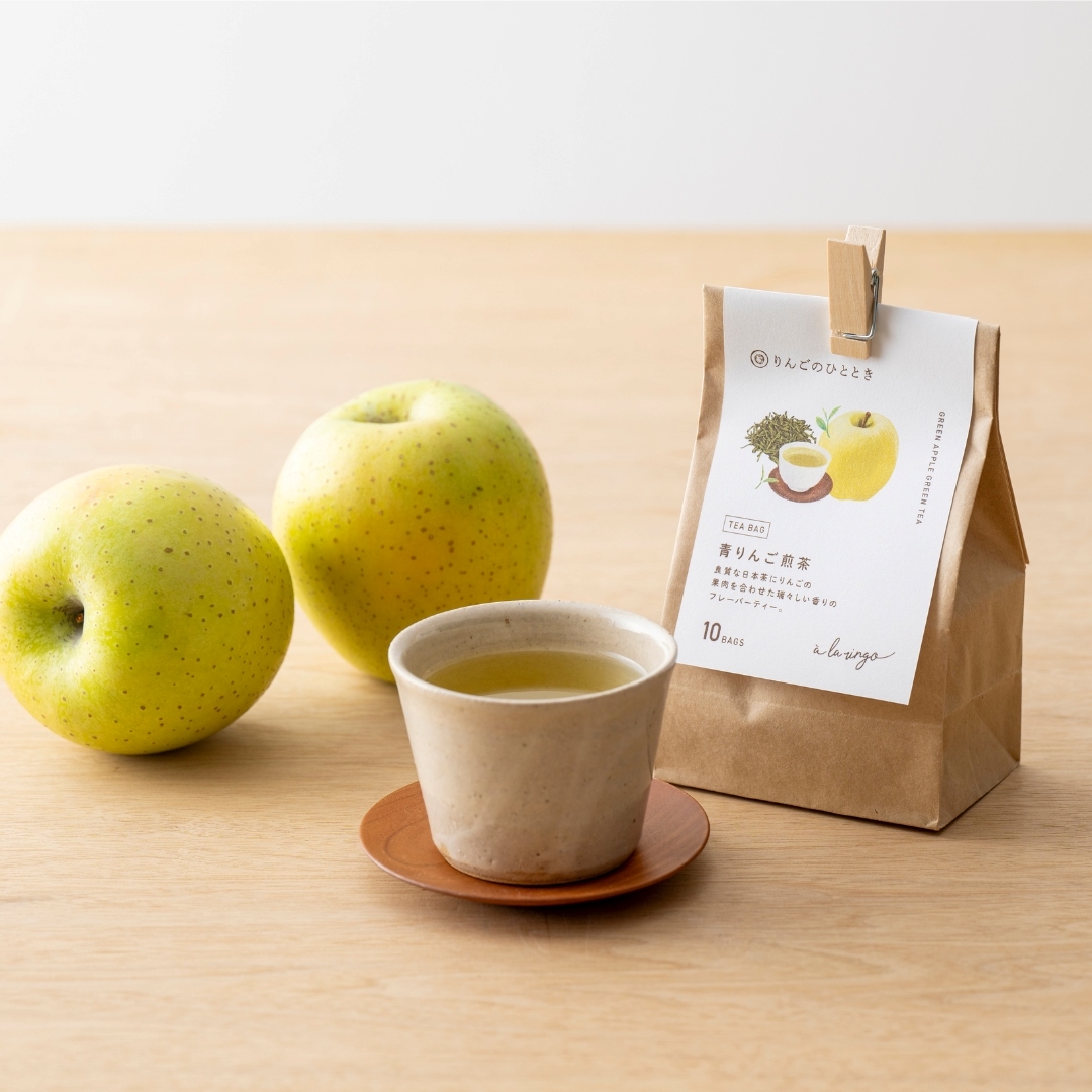 青森りんごの青りんご煎茶【10TEA BAG】 | あら、りんご。オンライン