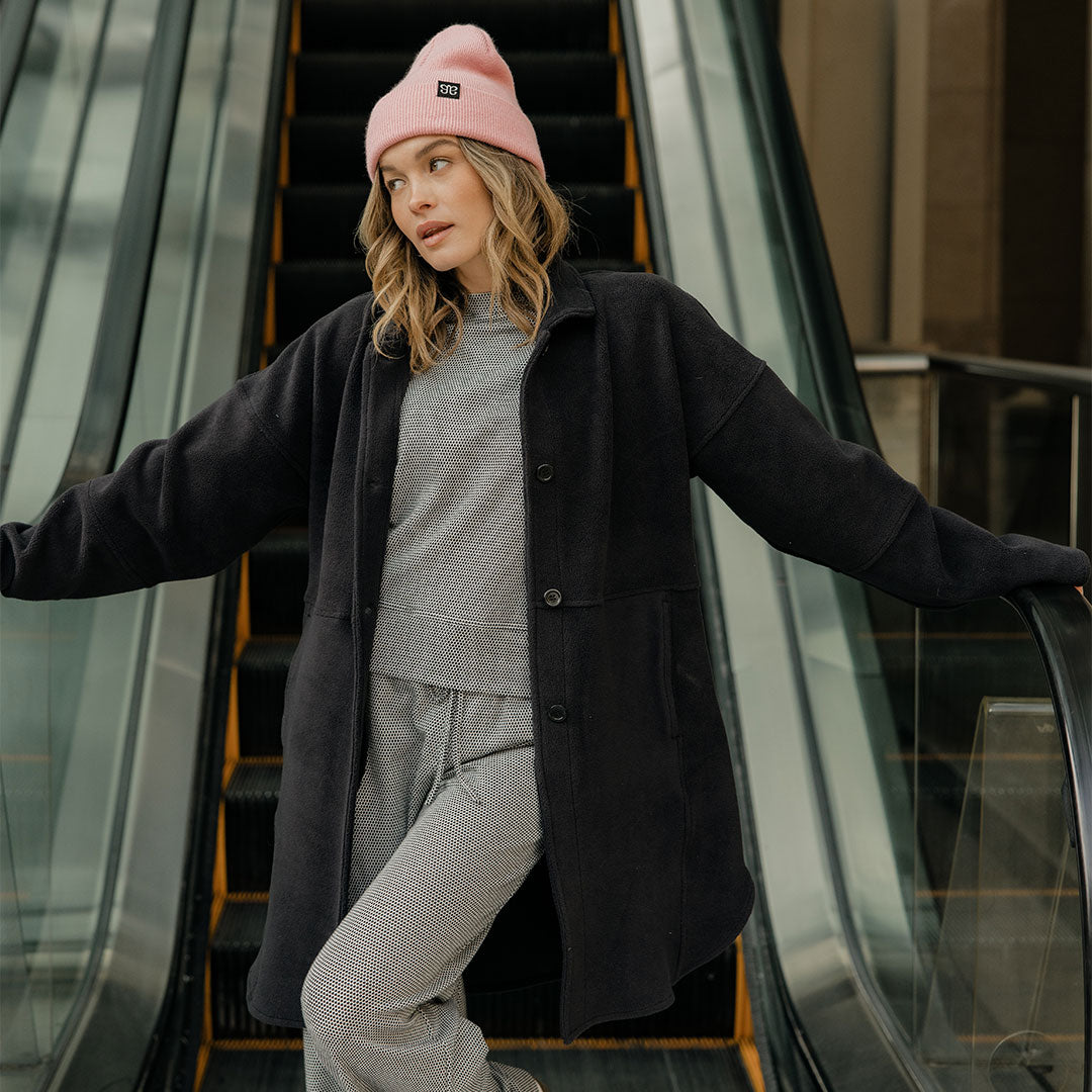 Midway Fleece Trench, Black - Albion Fit