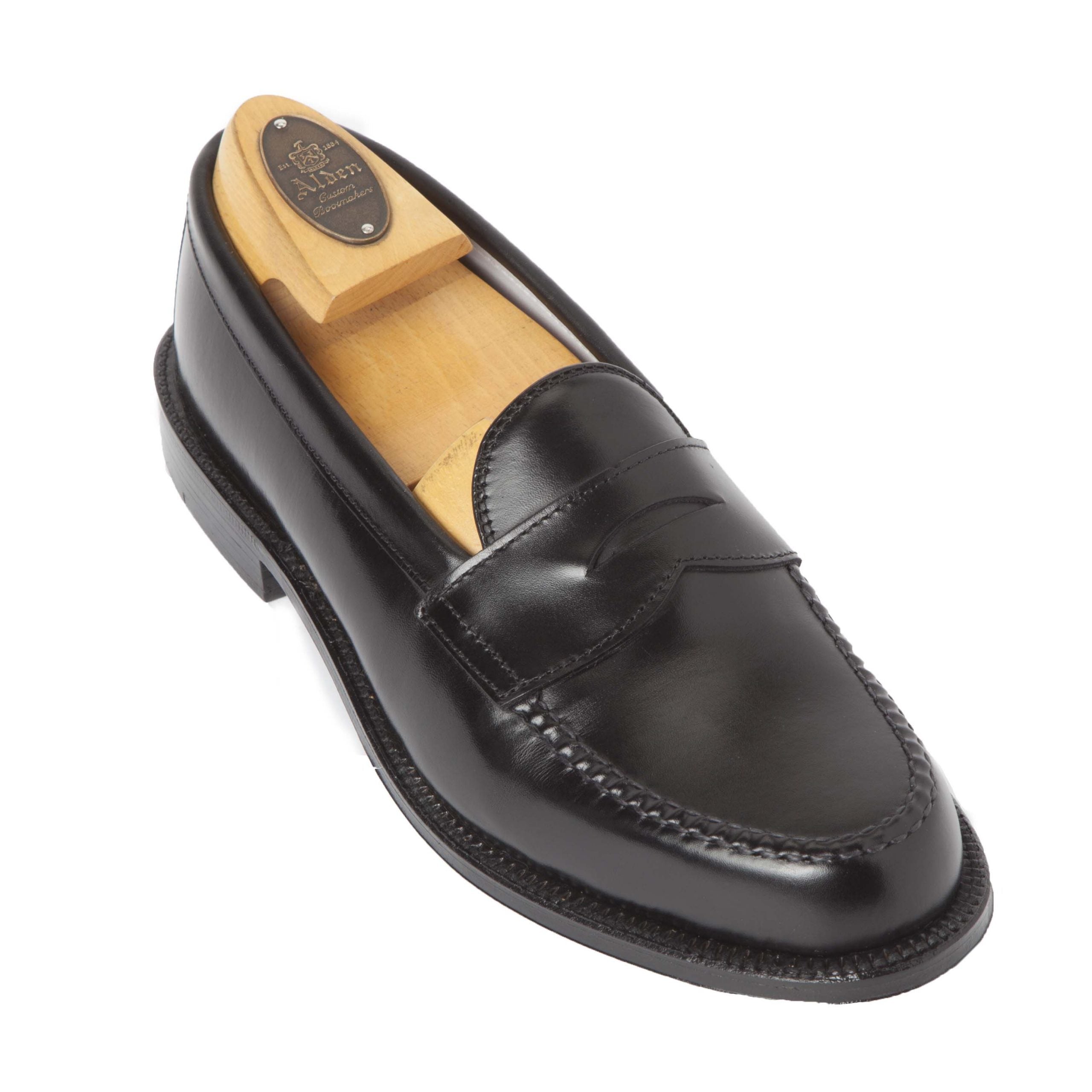 981 - Leisure Hand Sewn in Black Calfskin – ALDEN SHOES