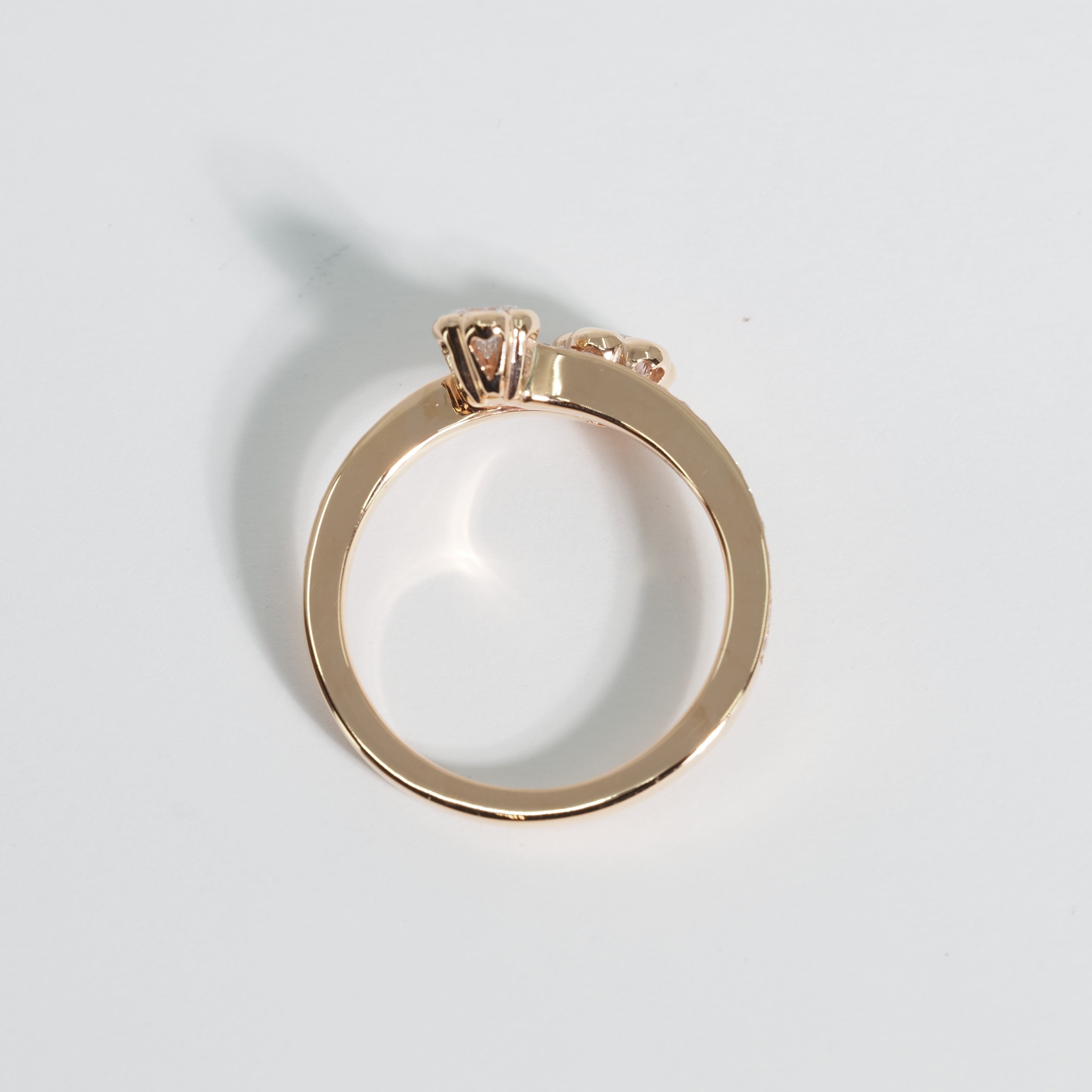 K18 クロス フラワー リング #11 – ALINA