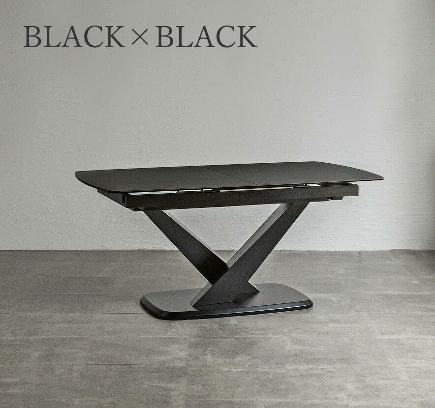 ダイニングテーブル セラミック 伸縮式 天板拡張 4人掛け 6人掛け 8人