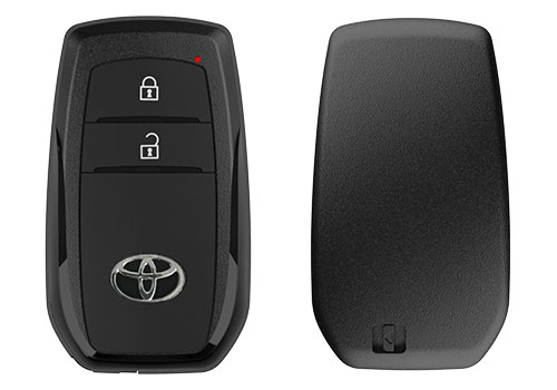 トヨタ車のスマートキーをアルミ総削り出しのキーケースで強靭に全身