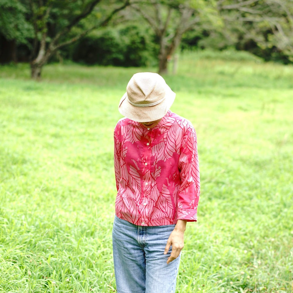 AMONG シャツ カンナ_愛情_チェリーピンク – among-online