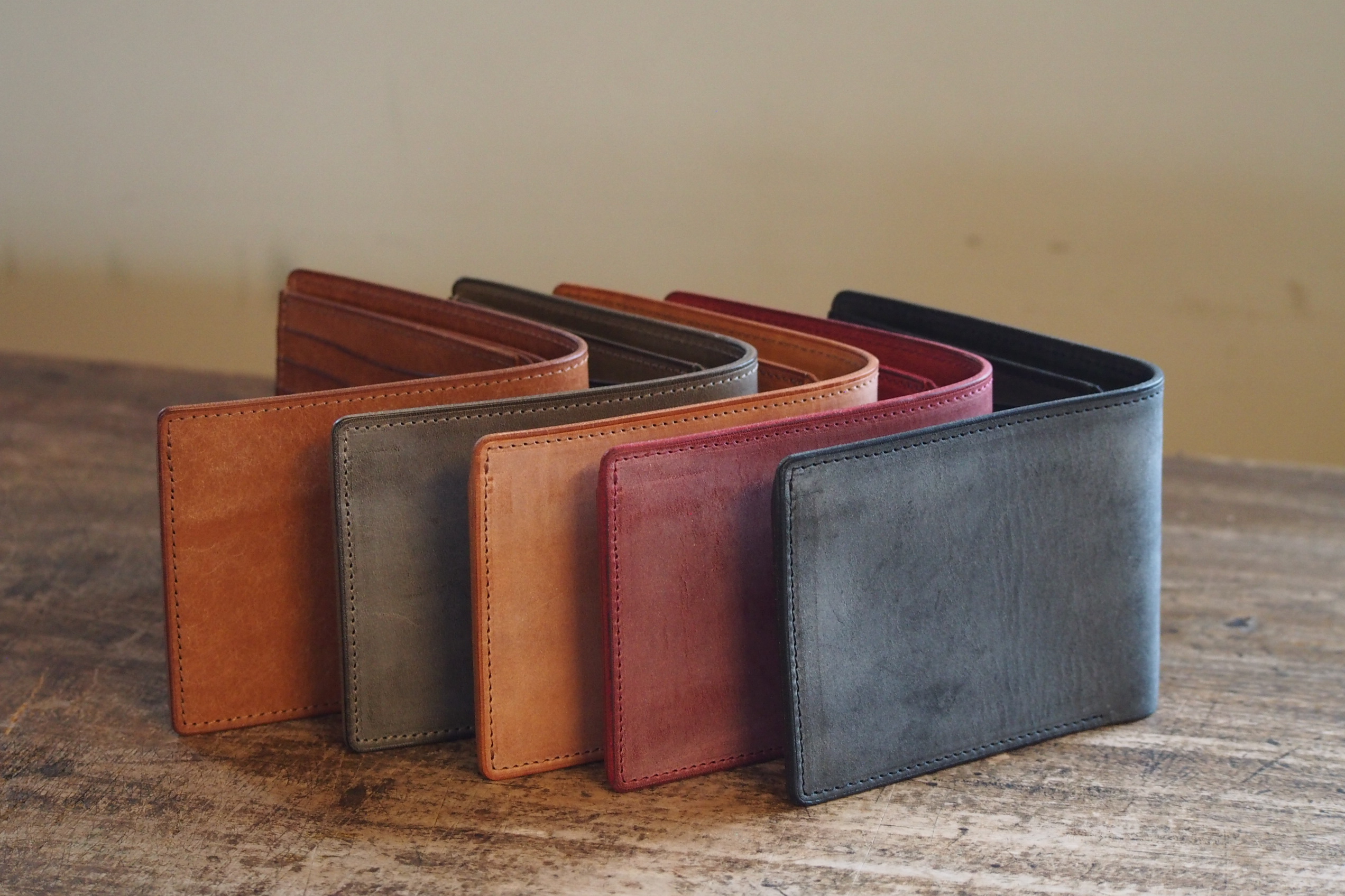 二つ折り財布 - 雨ザラシ工房