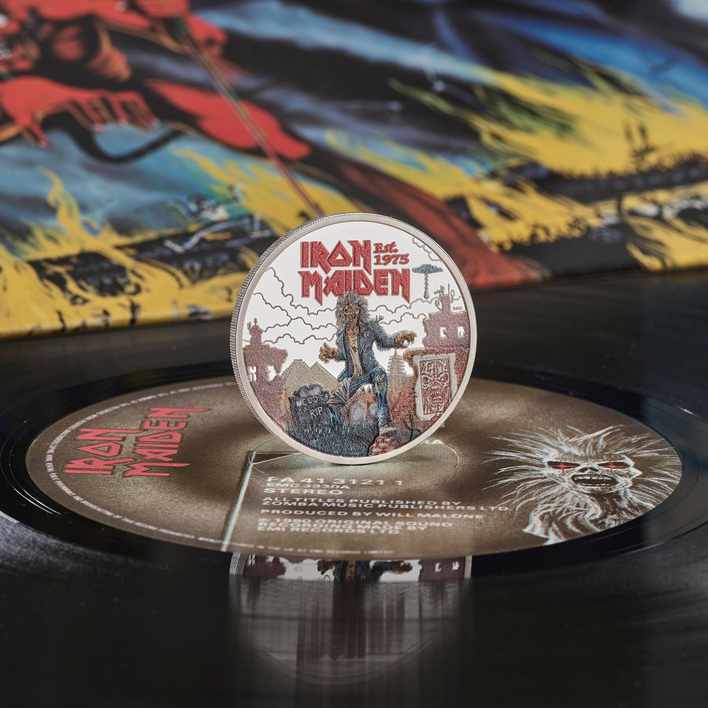 英国王立造幣局 アイアン・メイデン50周年記念でエディをフィーチャー