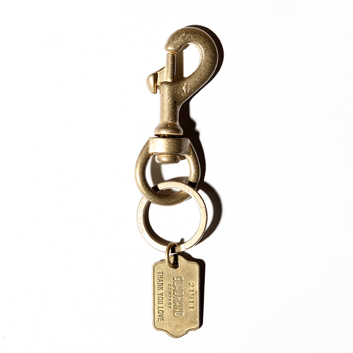 GLAD HAND/グラッドハンド「SWIVEL SNAP KEY HOLDER W/DOG TAG / BRASS