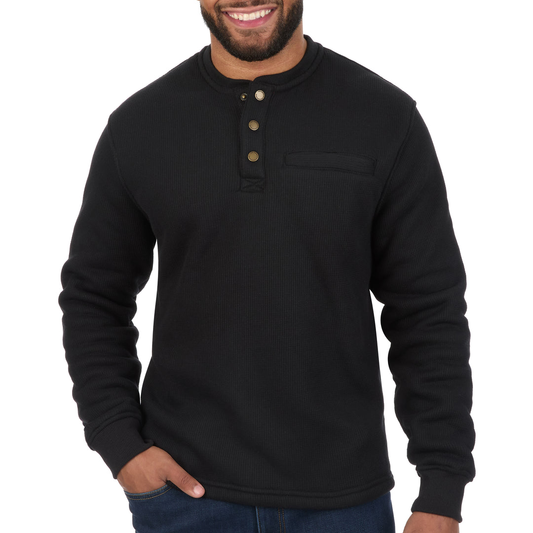 Sherpa Lined Waffle Henley Shirt – The American Outdoorsman