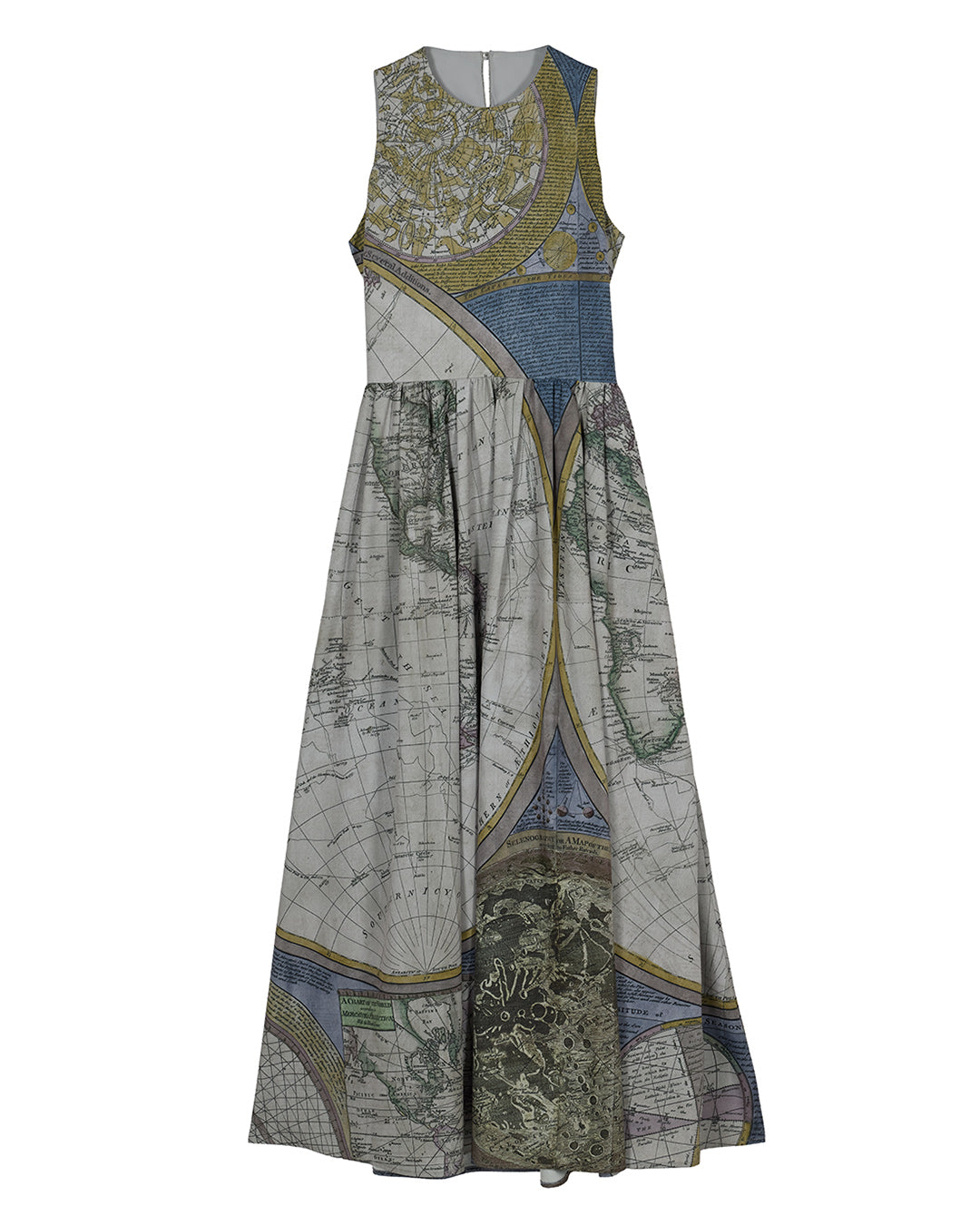 CARTOGRAPHIC PATTERN DRESS