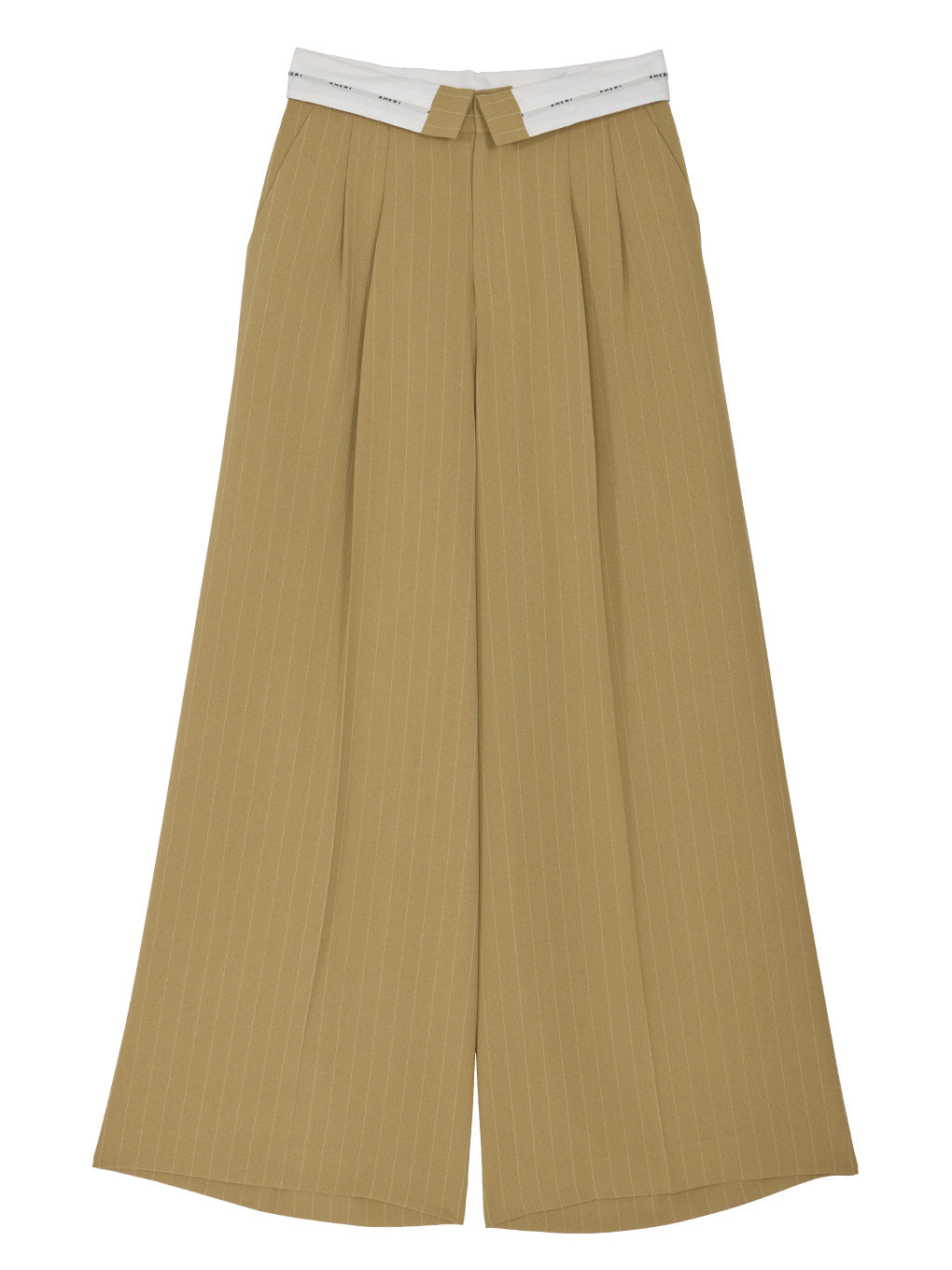 TURN BACK WAIST WIDE PANTS