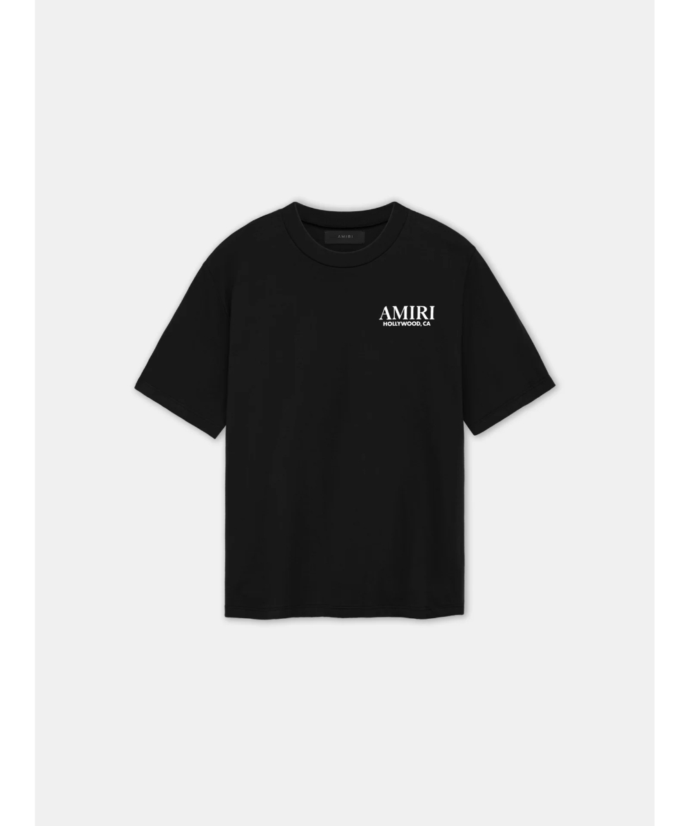 AMIRI MMロゴ Tシャツ 黒 AMIRI rubberised-logo T-shirt | Black | FARFETCH CA